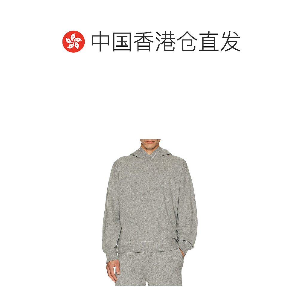1h可退 香港直邮THEORY 希尔瑞 男士 Bilen 浅宽松连帽衫 P018670 - 图1