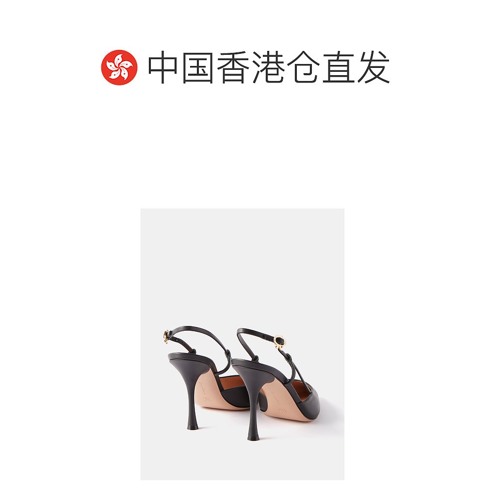 香港直邮Gianvito Rossi 女士Ascent 85 皮质露跟浅口鞋 - 图1