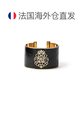 自营欧洲直邮Ralph Lauren拉夫劳伦 女士金色皮革手镯