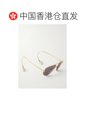 香港直邮Bottega Veneta 葆蝶家 女士 gold- 水滴飞行员镀银太阳