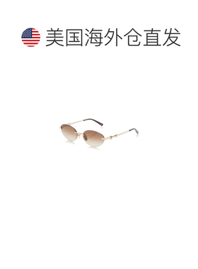 香港直邮Gucci 古驰 女士 圆框金属太阳眼镜 brown棕色 舒适时尚