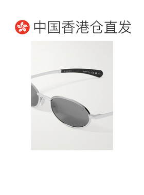 1h可退 Gucci 古驰 男士 Eyewear 橢圓形鏡框太陽眼鏡 GG太阳镜