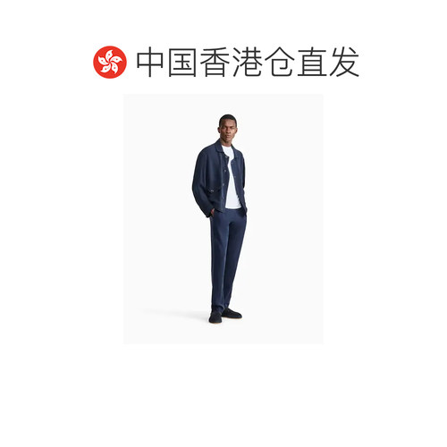 1h可退 香港直邮armani 阿玛尼 男士 弹力粘纤圆领修身T恤 8NST62 - 图1