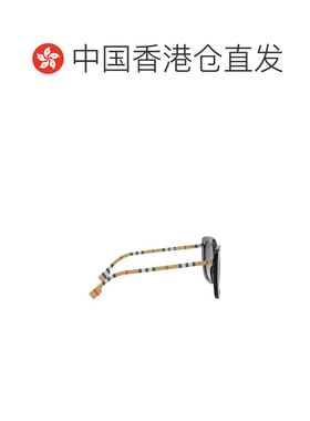 1h可退 香港直邮Burberry 巴宝莉 女士 徽标条纹大框太阳镜 BE432