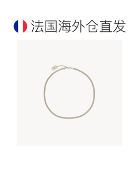 自营欧洲直邮YSL圣罗兰 男士银色黄铜镜面链条短项链