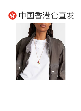 1h可退 香港直邮Prada 普拉达 女士 徽标吊坠项链 1IC2622G5T