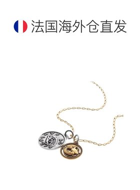 自营欧洲直邮Balenciaga巴黎世家 女士金色/银色黄铜水瓶座项链