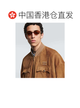 1h可退 香港直邮Miu Miu 缪缪 男士 Miu Regard 椭圆形太阳眼镜