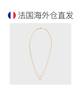 自营1h可退 欧洲直邮CELINE赛琳 女士棕色黄金/钻石项链