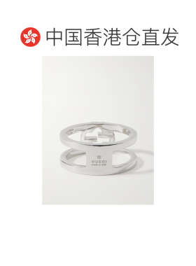 1h可退 Gucci 古驰 男士 Interlocking系列宽版戒指 7970