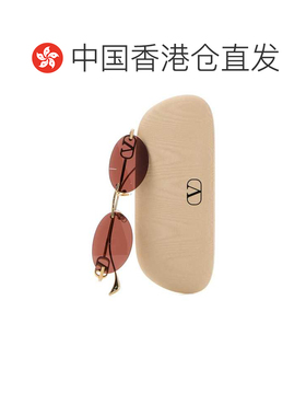 香港直邮valentino 华伦天奴 女士 金色金属太阳眼镜 VG0032S0025