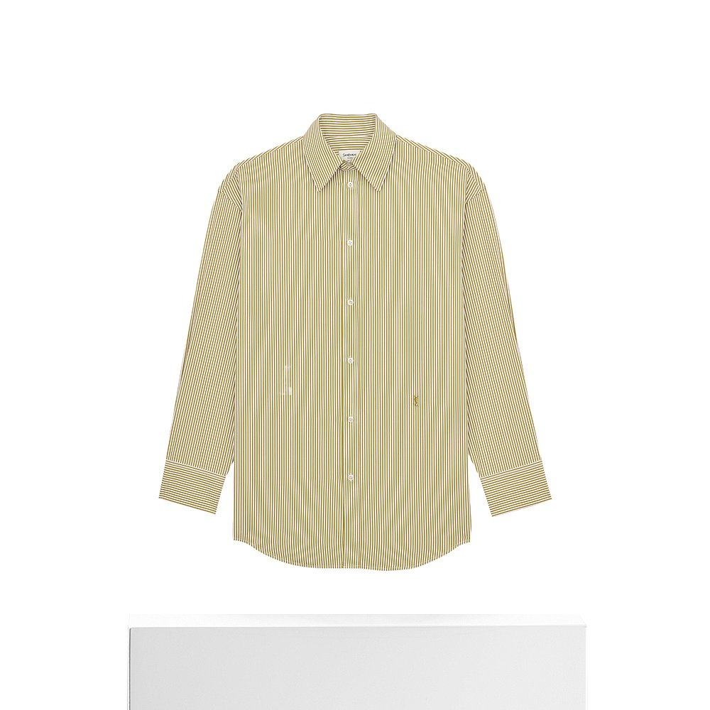 1h可退 香港直邮Saint Laurent CASSANDRE 条纹衬衫 865483Y260D,淘宝优惠券,粉丝福利购,淘宝优惠卷