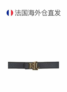欧洲直邮Lauren Ralph Lauren/拉夫劳伦女士真皮百搭平滑扣皮带