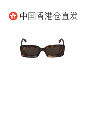 1h可退 香港直邮LOEWE 罗意威 女士 方格太陽眼鏡 LW40101I52E