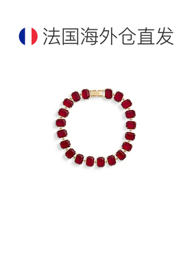 自营欧洲直邮Ralph Lauren拉夫劳伦 女士镀金镶嵌宝石网球手链