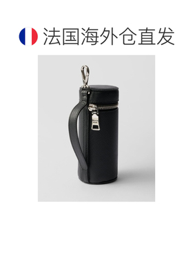 自营欧洲直邮PRADA普拉达 女士黑色Saffiano皮革高尔夫球套配饰