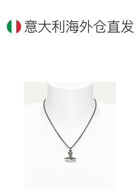 欧洲直邮VIVIENNE WESTWOOD西太后立体土星星球吊坠项链中号铅灰