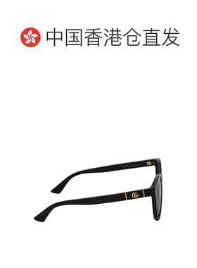 香港直邮Gucci 徽标圆框双G太阳镜 GG0636SK-001古驰