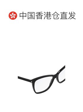 1h可退 香港直邮Saint Laurent 圣罗兰 女士 全黑透明色醋纤眼镜