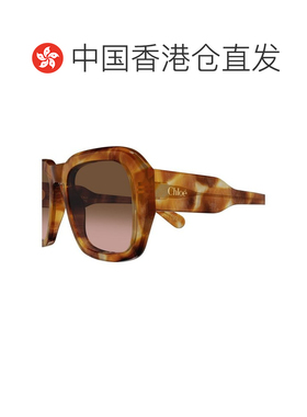 1h可退 香港直邮CHLOÉ 女士眼镜 CH0310S004 SS2026 棕色 矩形太