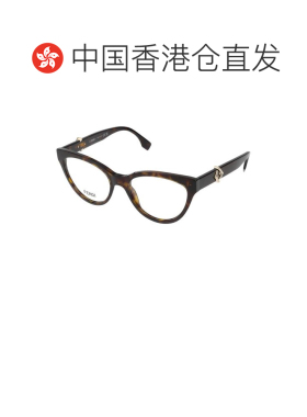 1h可退 香港直邮FENDI 女士眼镜 FE50134I052 AW2025 灰色 全框平
