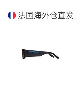 自营欧洲直邮Balenciaga巴黎世家 LED Frame女士黑色矩形太阳眼镜