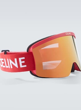 香港直邮Celine 思琳 男士 徽标滑雪护目镜 red红色 舒适时尚