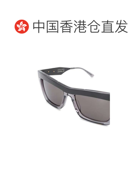 1h可退 【99新未使用】香港直邮Bottega Veneta 黑色矩形框太阳镜