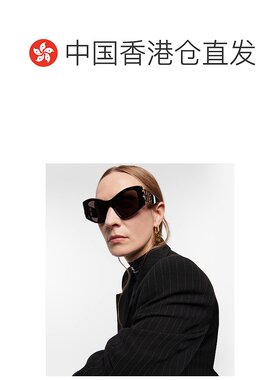 1h可退 香港直邮Balenciaga 巴黎世家 女士 Dynasty 矩形太阳眼镜