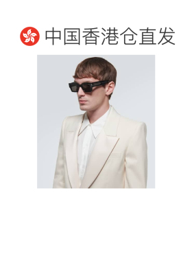 1h可退 香港直邮Saint Laurent 圣罗兰 男士 矩形太阳眼镜 001124