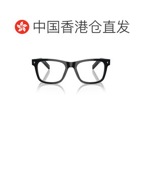 1h可退 香港直邮Prada 普拉达 男士 徽标平光镜 PRA13V black黑色