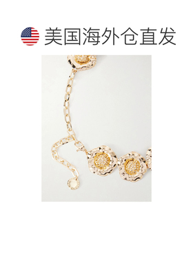 1h可退 美国直邮CAROLINA HERRERA 女士 镀金花朵项链 P2636N407M