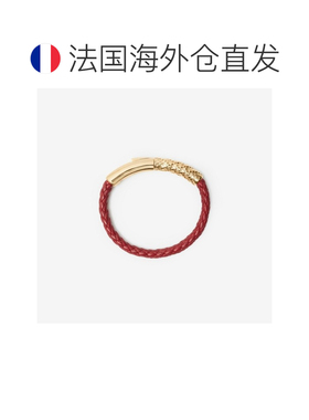 欧洲直邮Burberry/博柏利 男士金色/红色黄铜手链新款手镯配饰