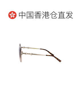 香港直邮Gucci 古驰 女士 SILVER-SILVER-BROWN 金属太阳眼镜 GG2