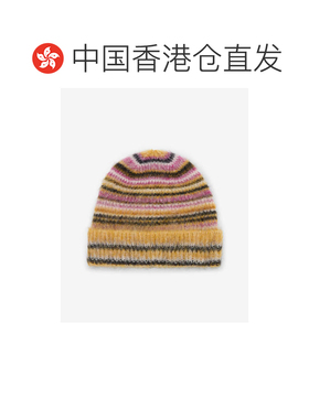 Isabel Marant 条纹马海毛混纺针织帽 BE044MFAD3【付后1h可退】