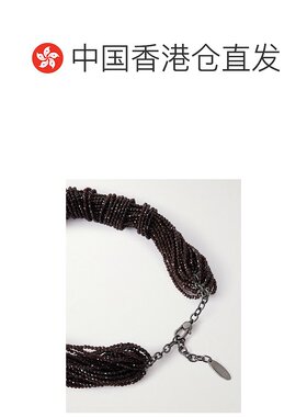 香港直邮Brunello Cucinelli 布内罗 古奇拉利 女士 镀银珠饰项链