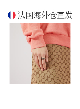 自营欧洲直邮Gucci/古驰 男女通用18K金Icon戒指 饰有交织的GG图