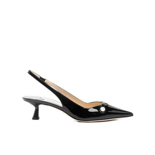 1h可退 香港直邮Jimmy Choo 尖头高跟凉鞋 AMITA45PAT女鞋 - 图3