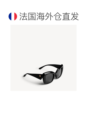 自营欧洲直邮Balenciaga巴黎世家 Diva女士黑色醋酸纤维蝴蝶形太