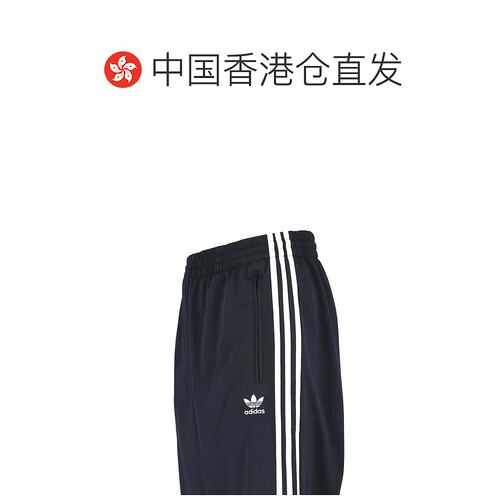 香港直邮adidas 阿迪达斯 男士 黑色裤子 IJ7055BLACKWHITE运动裤 - 图1