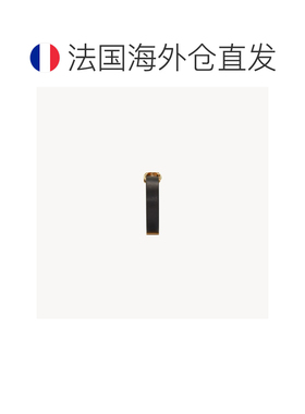 自营欧洲直邮YSL圣罗兰 CASSANDRE系列男士黑色牛皮logo标识手链