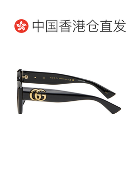 1h可退 香港直邮Gucci 古驰 女士 黑色 Low Nose Bridge Fit 太阳
