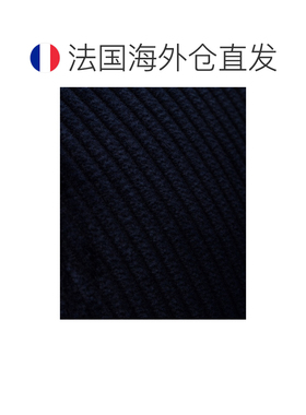 自营欧洲直邮PRADA普拉达 女士蓝色灯芯绒珐琅三角徽标棒球帽
