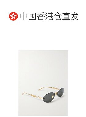 1h可退 香港直邮Gucci 古驰 女士 椭圆形框太阳镜 GG1922S