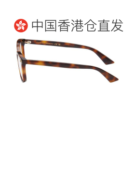 1h可退 香港直邮Gucci 古驰 女士 棕色 Square 眼镜 GG1816O