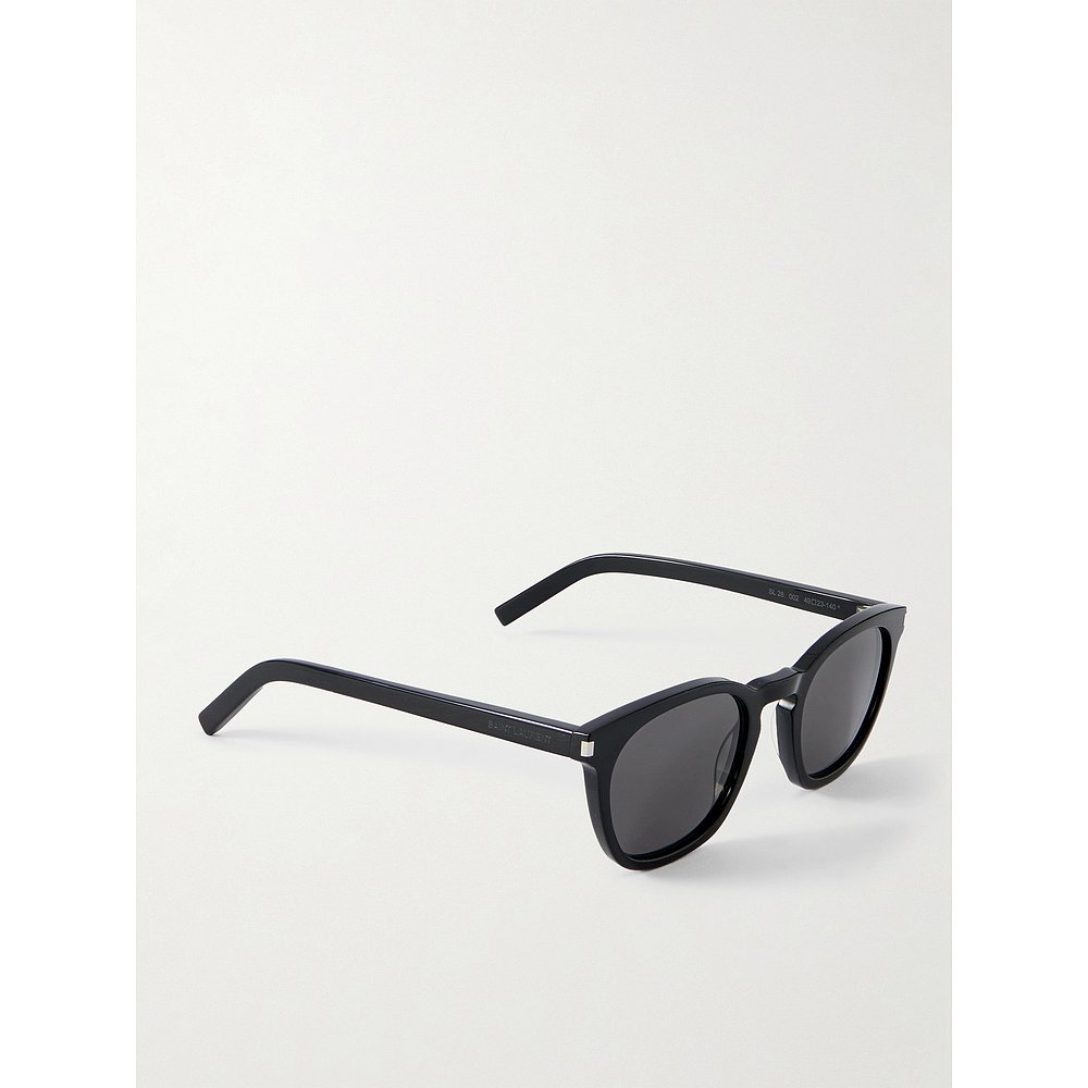 1h可退 香港直邮Saint Laurent 圣罗兰 男士 SL 28 D形框醋纤太阳 - 图2