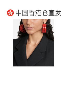香港直邮Alaia 女士 中号耳环 red红色 舒适时尚【付后1h可退】
