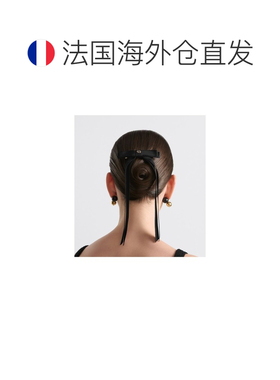 欧洲直邮自营 Dior 迪奥 女士黑色粘胶发卡新款发【付后1h可退】