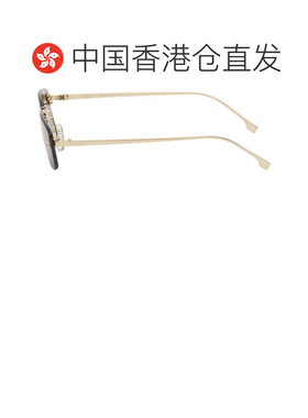 1h可退 香港直邮Fendi 芬迪 男士 金色 First Crystal 太阳镜 FE4