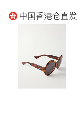 香港直邮valentino 华伦天奴 女士 VLogo-embellished 圆框醋纤太